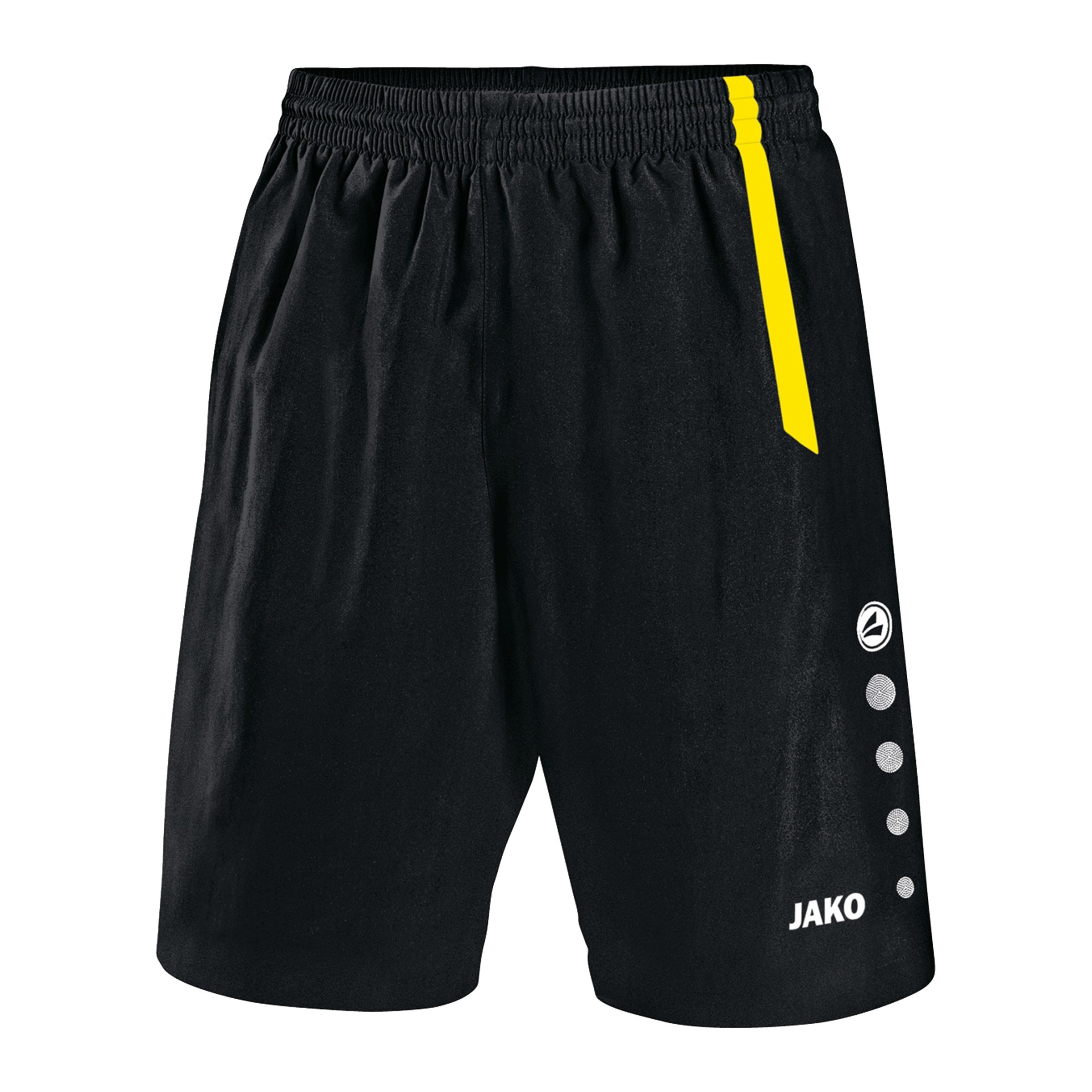 JAKO Sporthose Herren Short Turin Shorts Hose schwarz/citro Trainingshose 4462 