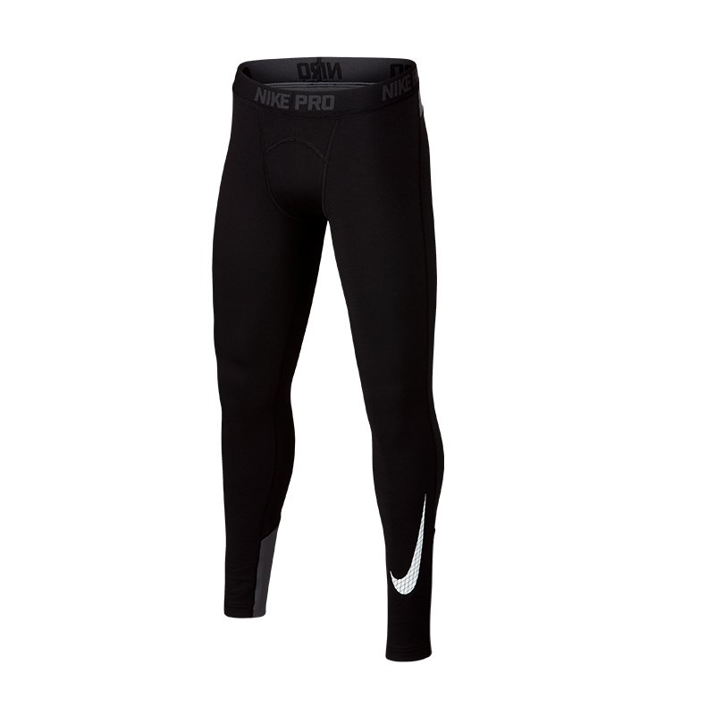 Nike nike pro warm boys graphic tights black/ F010 | Underwear | Hosen ...