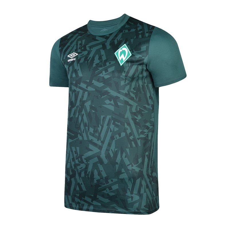 Umbro SV Werder Bremen Jersey Warm Up T-Shirt FHNQ gruen