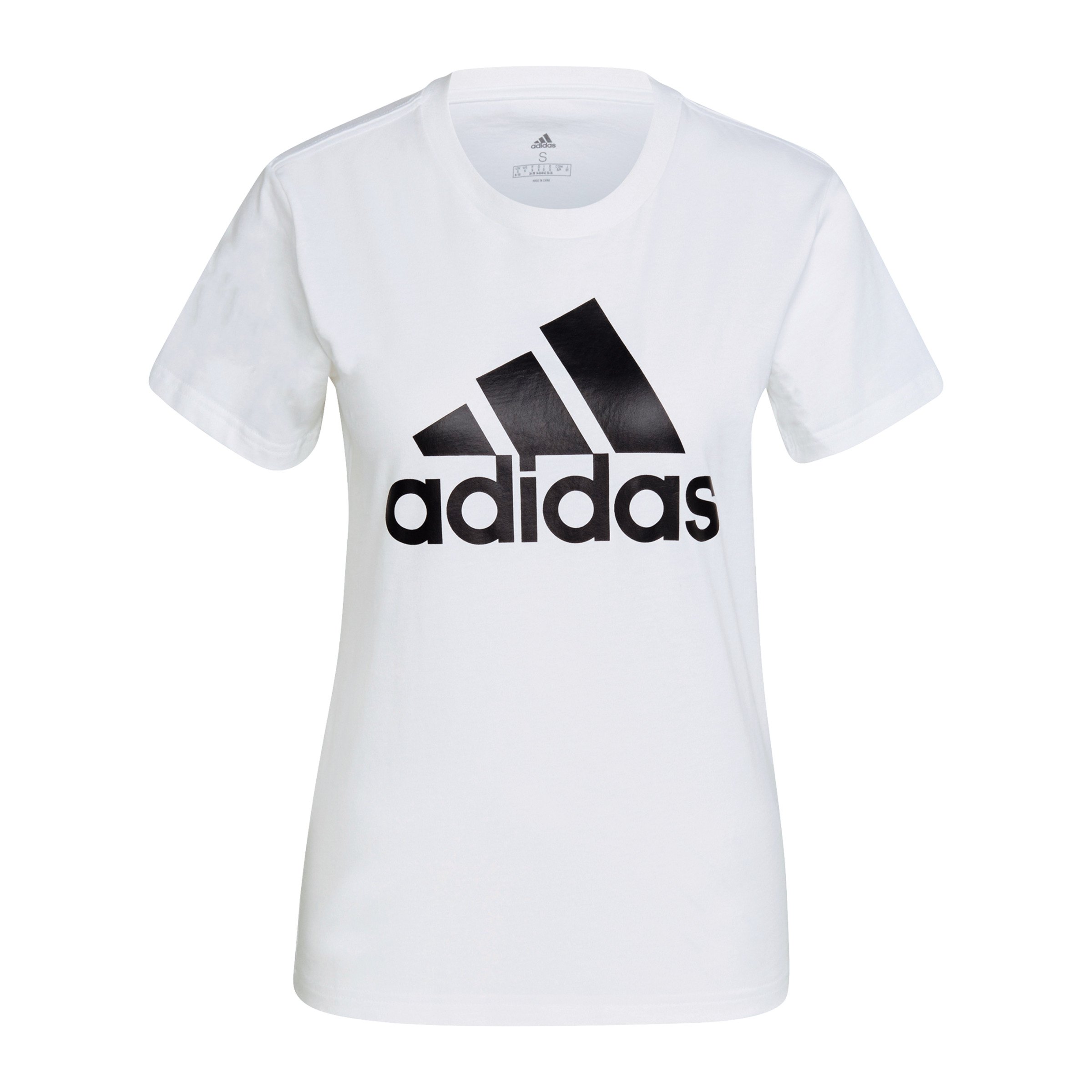 Derde Afleiden als je kunt adidas Essentials Regular T-Shirt Damen Weiss weiss