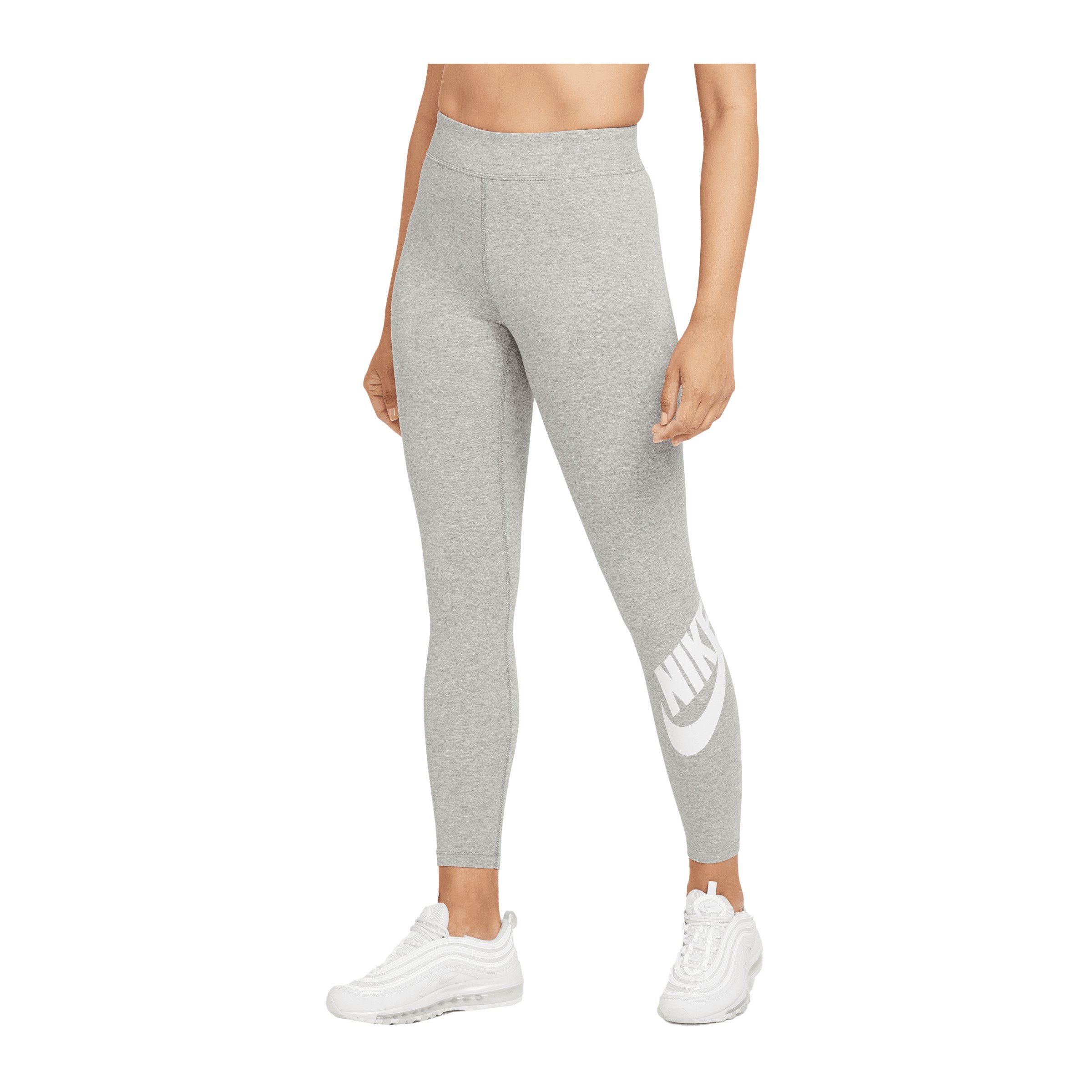 Nike Essentials Leggings Damen Grau Weiss F063 grau