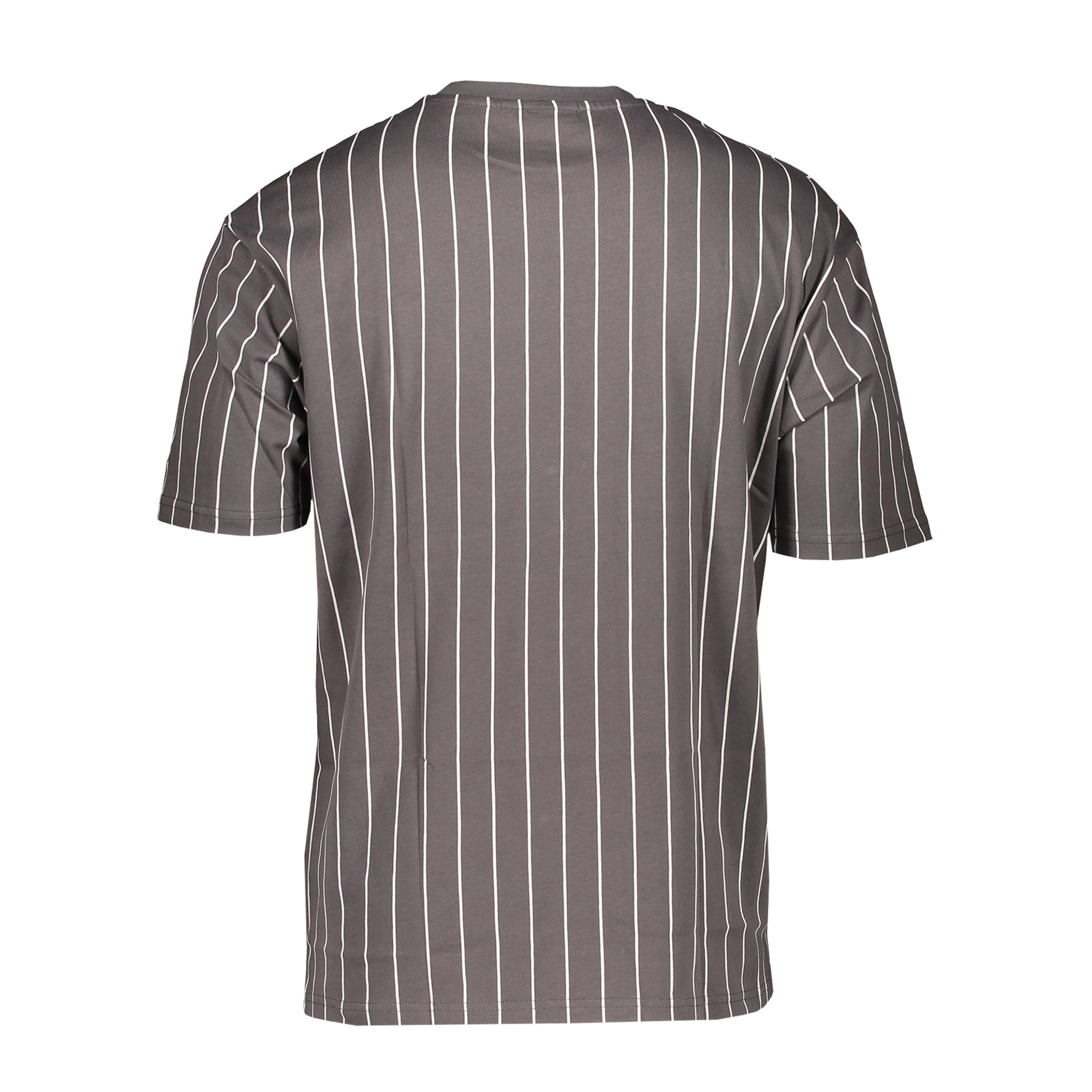 New Era NY Bulls Pinstripe Wordmark T-Shirt FGRH grau