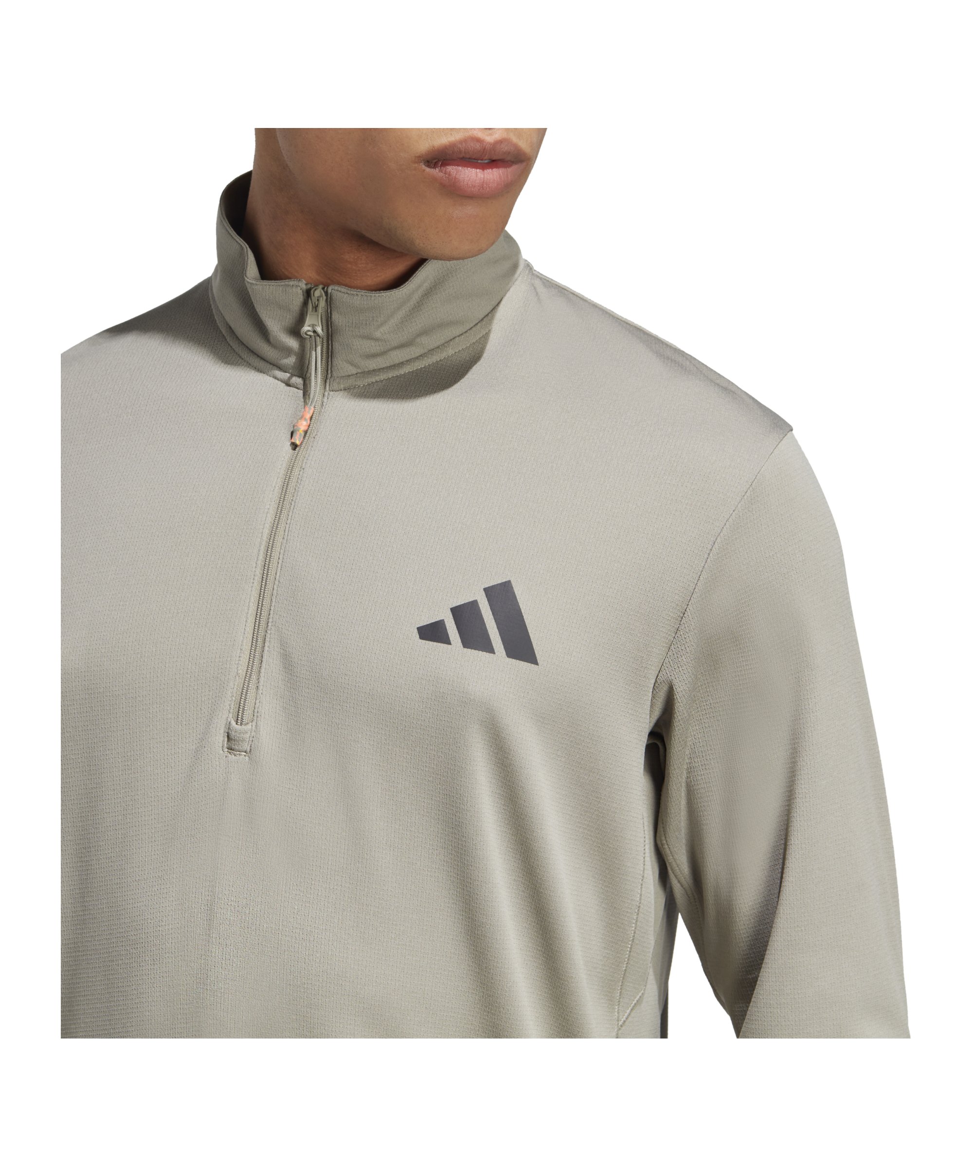 HalfZip Grau grau Schwarz adidas Seasonal Sweatshirt
