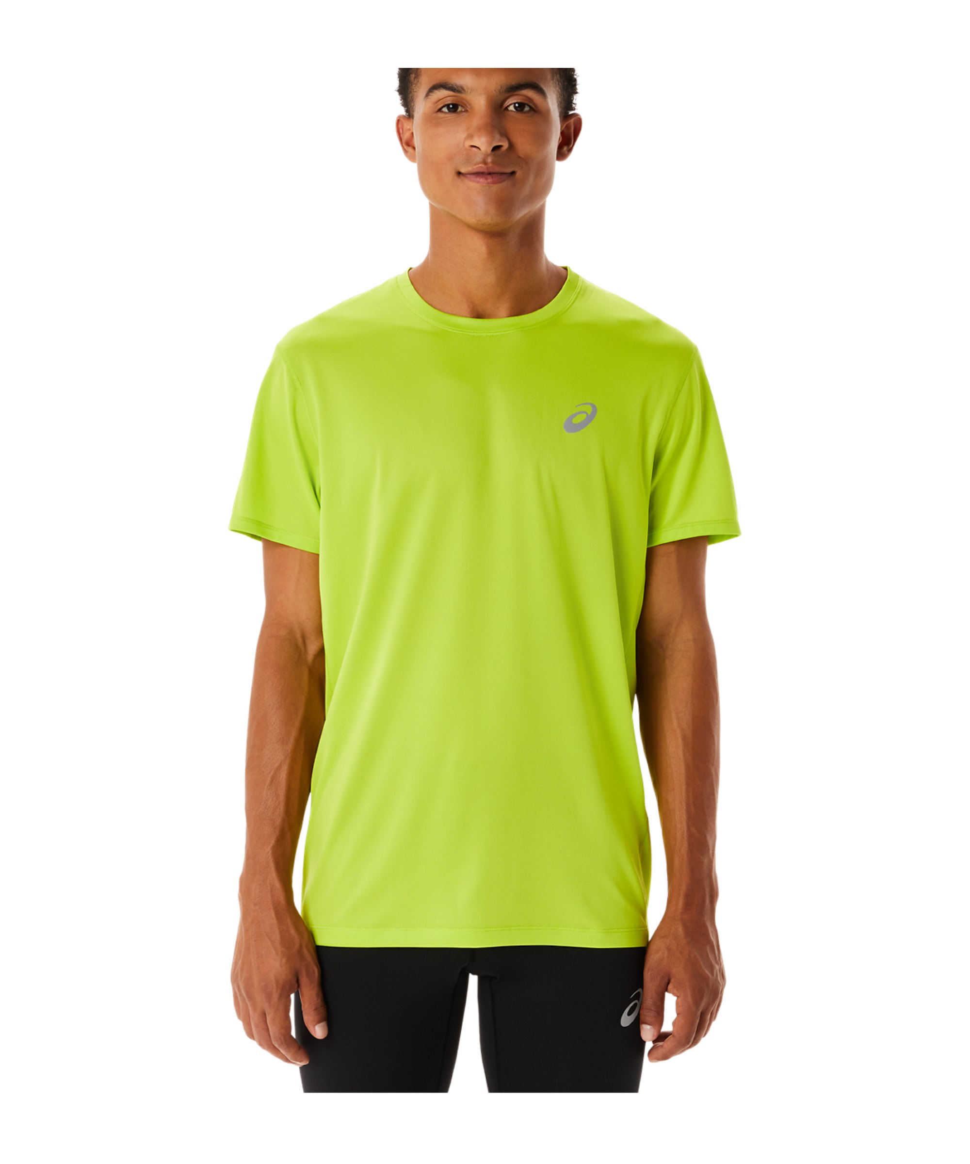 Asics Core T-Shirt Grün F302 schwarz