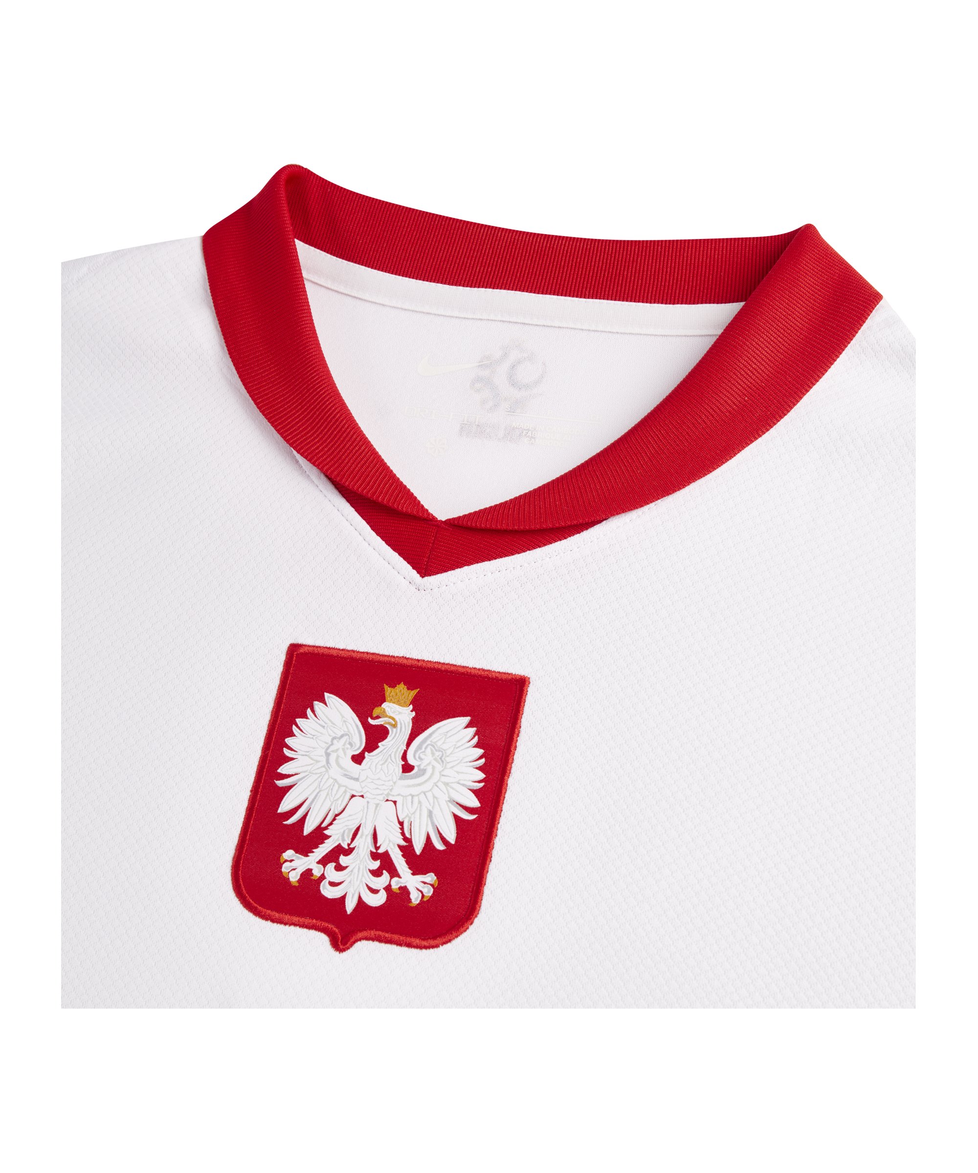 Nike Polen Trikot Home Damen Weiss Rot Rot weiss