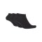 Nike 3er Pack Socken Füsslinge Sneaker F001 | - schwarz