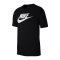 Nike Tee T-Shirt Schwarz Weiss F010 - schwarz