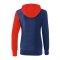 Erima 5-C Trainingsjacke mit Kapuze Damen Blau Rot | - Blau