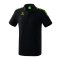 Erima Essential 5-C Poloshirt | schwarz grün - Schwarz