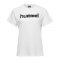 Hummel Cotton T-Shirt Logo Damen Weiss F9001 | - Weiss