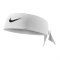 Nike Dri-FIT 3.0 Haarband zum Binden F101 - weiss