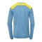 Kempa Emotion 2.0 T-Shirt langarm | Blau Gelb F14 - blau