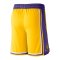 Nike LA Lakers NBA Short Road Gelb Lila F728 - weiss
