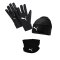 PUMA 3er Winter Set Handschuh + Beanie - schwarz