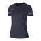 Nike Academy 21 T-Shirt Damen Blau Weiss F453 | - blau