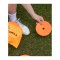 Cawila Gummi Markierungsscheiben 10er Set | | rutschfeste Floormarker | 15cm | orange - orange