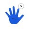 Cawila Marker-System Hand 185cm Blau | - blau