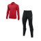 Nike Academy 21 Knit Jacke + Hose Set Rot Schwarz - rot