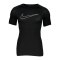 Nike Pro Tight-Fit T-Shirt Schwarz Weiss F010 - schwarz