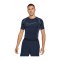 Nike Pro Tight-Fit T-Shirt Blau Lila F451 - blau