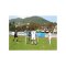 Cawila Fußball-Tennisset Naturrasen | Stahlspitzen 300x80cm - mehrfarbig