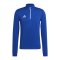 adidas Entrada 22 HalfZip Sweatshirt | Blau Weiss - blau