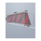 Cawila Tornetz 7,50x2,50m | Tiefe 0,8x2,0m | | Maschenweite 12cm | Stärke 4mm | rot/schwarz - rot