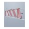 Cawila Tornetz HEXA 7,50x2,50m | Tiefe 0,80x1,50m | | Maschenweite 12cm | Stärke 4mm | rot/weiß - rot