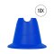 Cawila Mini-Pylone | Trainingskegel | Minihürden | | 10er Set | Blau - blau
