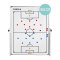Cawila Taktikboard 90x120 cm | Fußball Taktiktafel | inkl. Tasche und Magnete - weiss