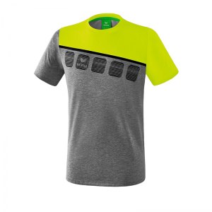 erima-5-c-t-shirt-grau-gruen-fussball-teamsport-textil-t-shirts-1081908.png