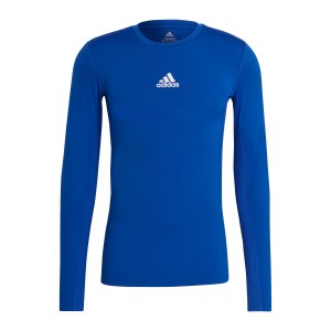 adidas-techfit-shirt-langarm-blau-gu7335-underwear_front.png