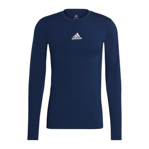 adidas-techfit-shirt-langarm-dunkelblau-gu7338-underwear_front.png