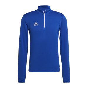 adidas-entrada-22-halfzip-sweatshirt-blau-weiss-hg6286-teamsport_front.png
