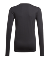 adidas Team Base Top langarm Kids Schwarz - schwarz