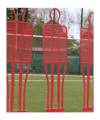 Cawila Trainingsdummy LIGA 180cm Rot | | Freistoßdummy aus sehr robustem Kunststoff - rot