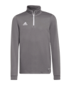 adidas Entrada 22 HalfZip Sweatshirt Kids Grau - grau