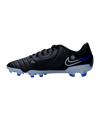 Nike Tiempo Legend X Academy FG/MG Shadow Schwarz Silber Blau F040 - schwarz