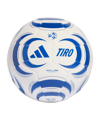 adidas Tiro Club Trainingsball Weiß Blau - weiss