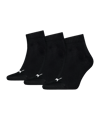 PUMA Quarter Plain 3P Socken Schwarz F200 
