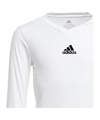 adidas Team Base Top langarm Kids Weiss - weiss