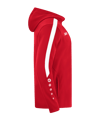 JAKO Power Kapuzenjacke Rot Weiss F100 - rot