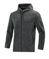 Jako Premium Basic Kapuzenjacke Grau F21 - grau