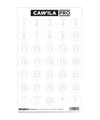 Cawila PRO Stickerset Rückennummer 30mm Weiss - weiss