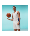 Nike Team Basketball Stock Short Weiss Blau F102 - weiss