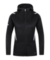 JAKO Challenge Freizeit Kapuzenjacke Damen F501 - schwarz