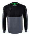 Erima SIX WINGS Sweatshirt Grau Schwarz - grau