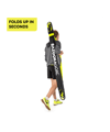 BAZOOKAGOAL Teleskoptor 150x90 cm Schwarz Gelb | Bazooka Tore für Funino Konzept | BGXL1 - schwarz