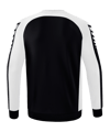 Erima Six Wings Sweatshirt Schwarz Weiss - schwarz