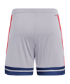 adidas Squadra 25 Short Grau/Rot/Blau - grau